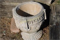 2x  Concrete Flower Pot, Very Heavy