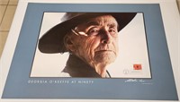 SCARCE GEORGIA O'KEEFFE AT 90 SIGNED POSTER