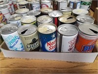 Flat of Vintage Beer Cans