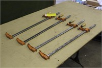 (4) Jorgensen 24" Steel Bar Clamps