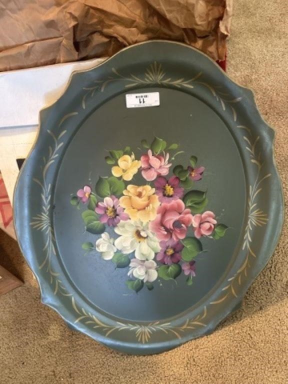 Floral Decorated Tray