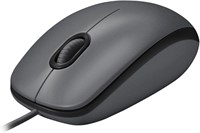 Logitech M100  Corded Mouse  Black  W127280570