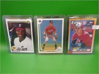 (3) 1990 Baseball Rookie Cards, Larry Walker,