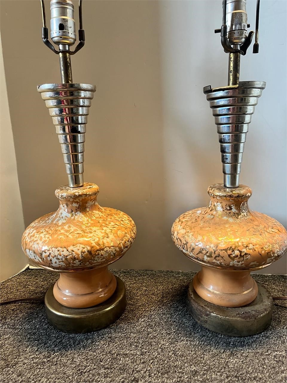 Pair of mid-century lamps