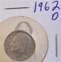 1962 D Roosevelt Silver Dime