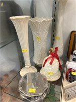 (3) Lenox Porcelain Vases with Bell