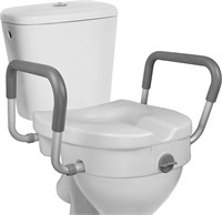 RMS Raised Toilet Seat  5 Riser  Padded Arms