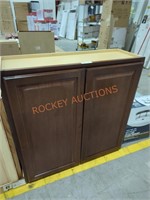 36" x 13" x 36.5" brown wall cabinet