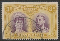 RHODESIA #105a USED FINE-VF