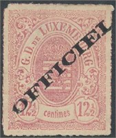 LUXEMBOURG #O4 MINT FINE-VF NG HR