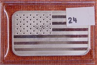 SiIver Bar "We Stand for the Flag" 1 troy oz .999