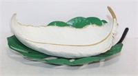 At Home Leaf Display Dishes (lot of 2)