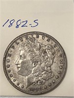 1882-S mORGAN SILVER DOLLAR