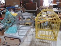 (3) VINTAGE BIRD CAGES