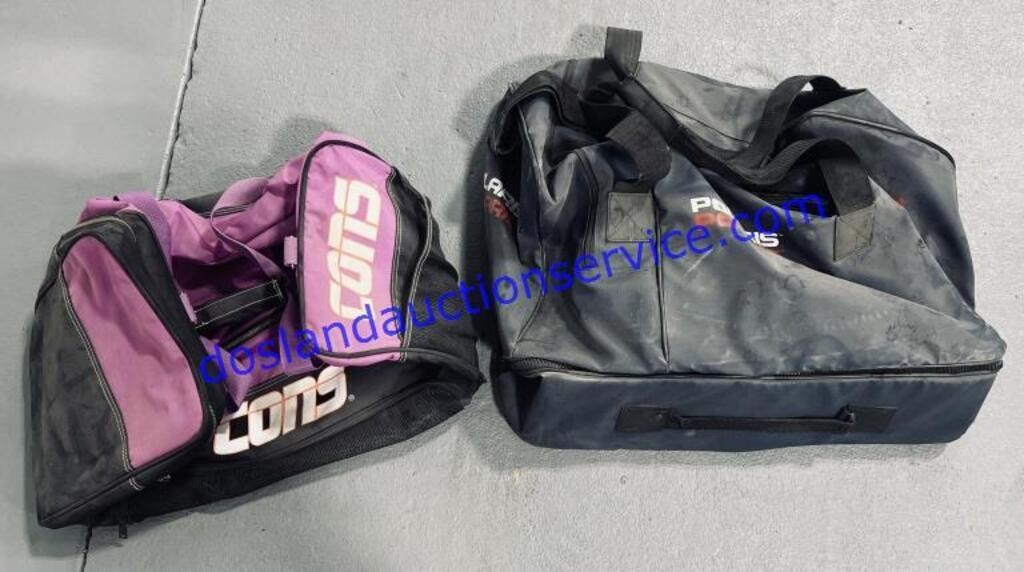 Purple and Black Cons Bag & Dark Blue Polaris