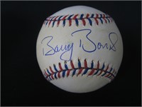 BARRY BONDS SIGNED BASEBALL WITH COA