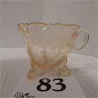 HEISEY OLD COLONY ETCHED DOLPHIN FOOTED CREAMER