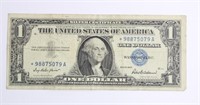 SERIES OF 1957 $1 SILVER CERTIFICATE STAR NOTE