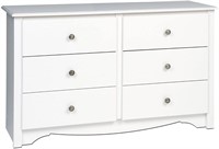 White Monterey Children’s 6 Drawer Dresser