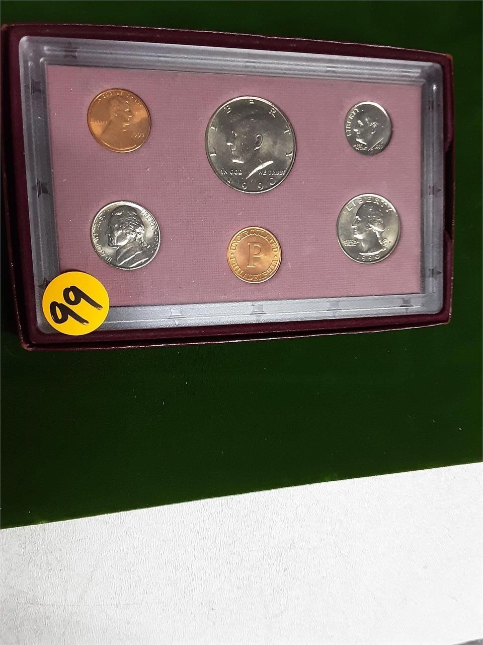 1990 P UNCIRCULATED PROOF COIN SET