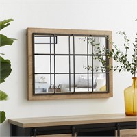 Glitzhome Windowpane Wall Mirror - 24'' x 32'' Far