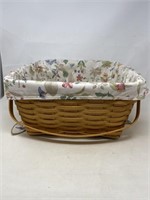 Longaberger 2001 large basket with with liner a