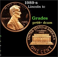 Proof 1989-s Lincoln Cent 1c Grades GEM++ Proof De