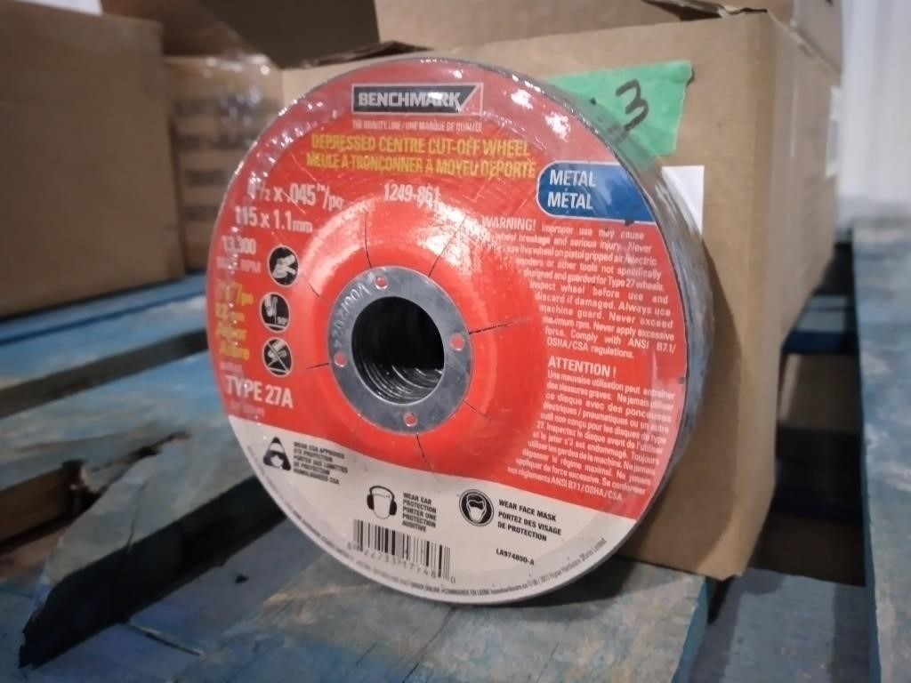 Box Of Depressed Centre Cut-Off Wheels