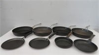 8 ASSORTED NON-STICK SKILLETS / FRY PANS 8.5"-12"
