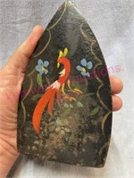Antique painted cast iron (rooster)