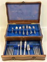 STERLING SILVER PINE TREE FLATWARE SET - 1295 G