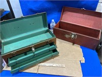(2) Steel Tool Chest Boxes