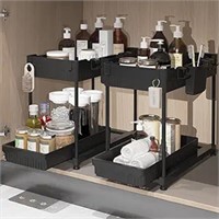 Sevenblue 2 Pack Under Sink Organizers and Storage