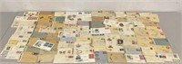 Vintage Stamp Collection 60+ Envelopes