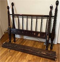 Spoll double bed with rails