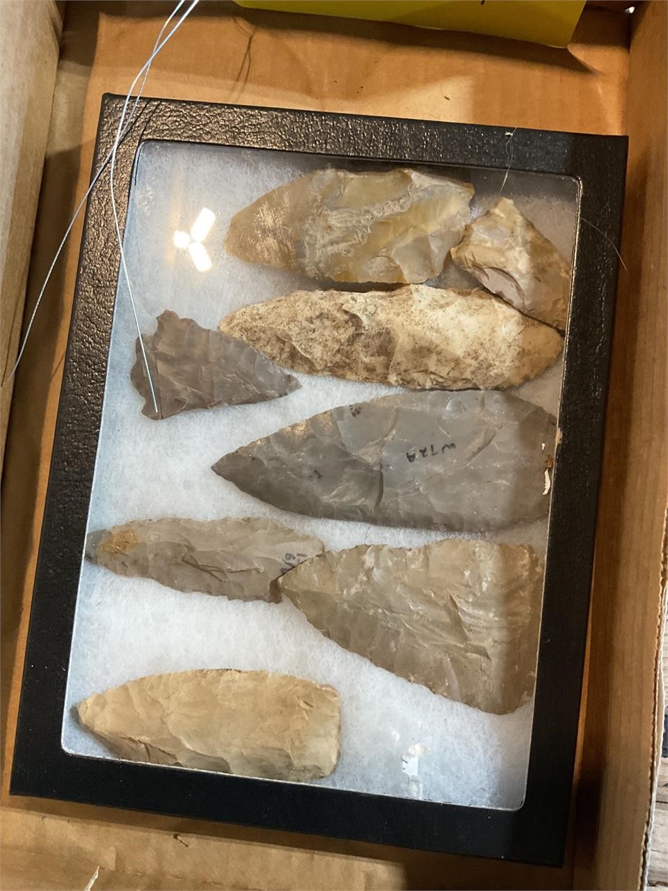 Native American Indian point arrowhead lot