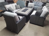 Sunbrella - 5 PC Wicker Patio Seating Set