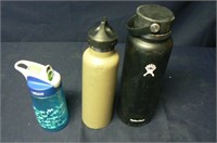 SET OF THREE WATER BOTTLES