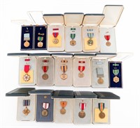 WWI - COLD WAR US ARMED FORCES MEDALS WITH CASES