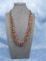 N/A Multi-Strand Spiny Oyster Baby Olive Necklace