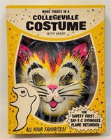 NEW OLD STOCK VINTAGE HALLOWEEN CAT MASK