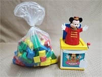 Vintage 1980s Mickey Mouse Jack in the Box