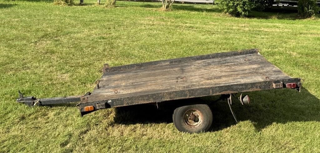 Snowmobile Trailer, Tilt Bed, 6ft w x 8 ft long,