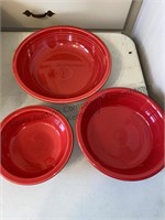 Red fiesta wear bowls