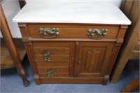 Vintage Marble Top Cabinet