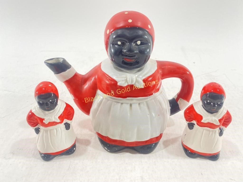 VTG Aunt Jemima Teapot & Shakers