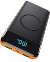 ($45) Wireless Power Bank Portable Charger