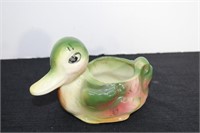 6½"L Vintage Ceramic Duck Planter