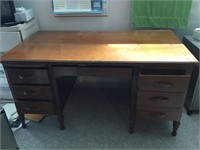 Vintage Cherry wood Executive Desk