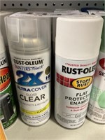 Mix Rust-Oleum® Clear & White Spray Paint x 8 Cans
